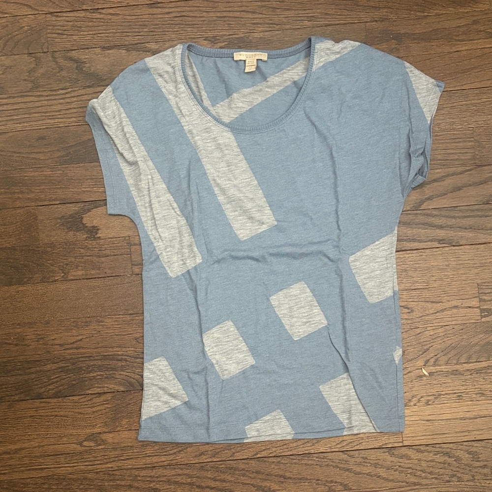 Burberry Brit Blue and Gray Women's Top